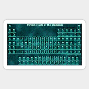 Glow Effect Periodic Table (118 Elements) Sticker